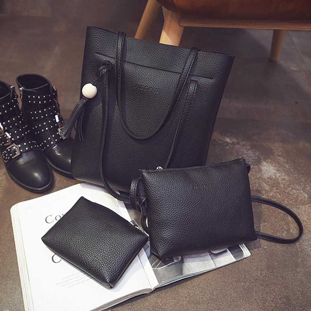 Fashion Women Tassels Leather Shoulder Bag Crossbody Bag Clutch Wallet Retro Bag