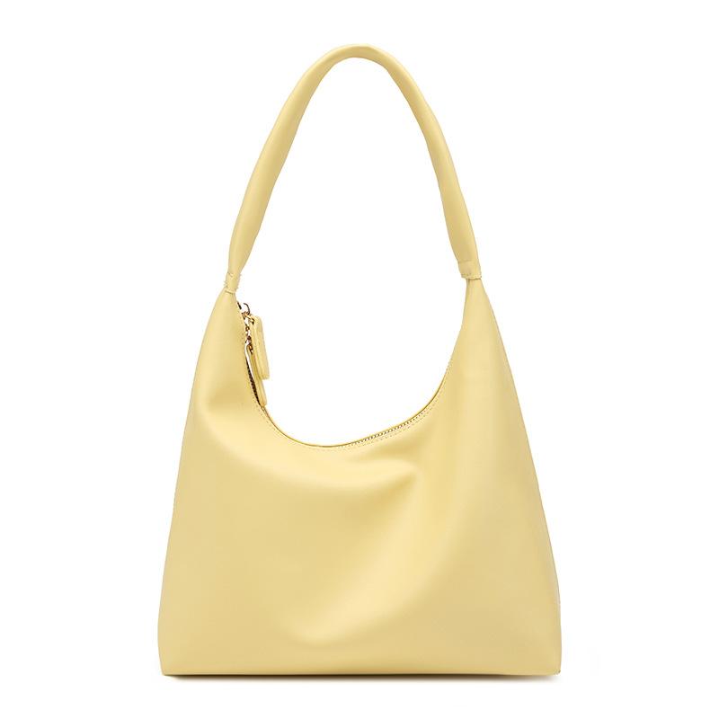 Tote Bag Korean Version Simple Fashion Bag Large Capacity Commuting Bag Casual Soft Leather Shoulder Bag Wholesale