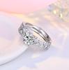 Lindon Klassischer Zirkonring aus Kupferlegierung, Damenschmuck, Hochzeitsversprechen, Partygeschenk
