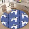 1pc Dalmatian Pattern Office Round Area Rug, Indoor Mat Suitable ForOffice, Under Office Chairs Bedroom Living Room Home Decor, Room Deco, D077