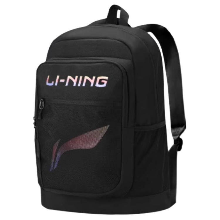 Li Ning Polyester Backpack Regular Unisex Black YBSU033-1