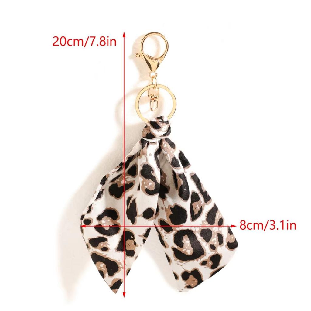 Leopard Pattern Fabric Rock Cute Multi-Functional Bag Charm Perfect for Women's Wallets Handbags Backpacks Bag Charm