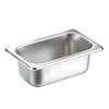 304 Edelstahl 1/9 Gastronorm Speisebehälter, 6,5 cm tief, 5er-Pack