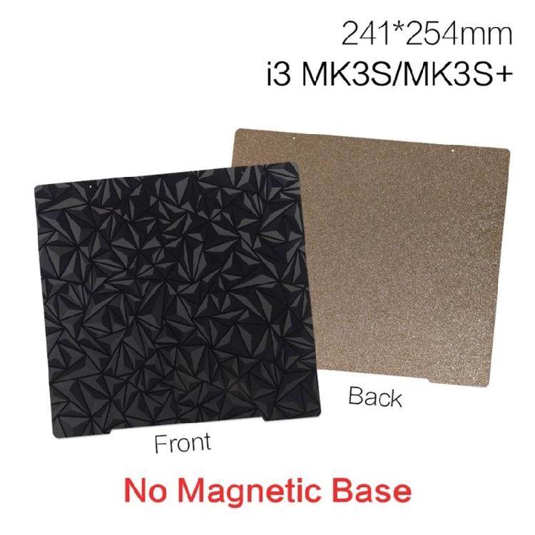 3D Printer PEI Board Stainless Steel Plate for Prusai3 MK3 Film Double Sided PEY PEO Spring Steel Sheet 241x254mm
