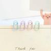 50pcs Mini Love Heart Paper Clips Macaron Color Photo Tickets Holder Binder Clips Notebook Planner Bookmarks Office Supplies