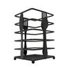 Countertop Utensil Holder Matte Black Modern Multifunctional Metal Cutlery Drainer for Forks Spoons Cooking Utensils