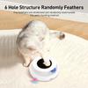 2 In 1 Smart Cat Automatic Feather Fun Ball Toy 5 Modes Electronic Interactive Pet Toys