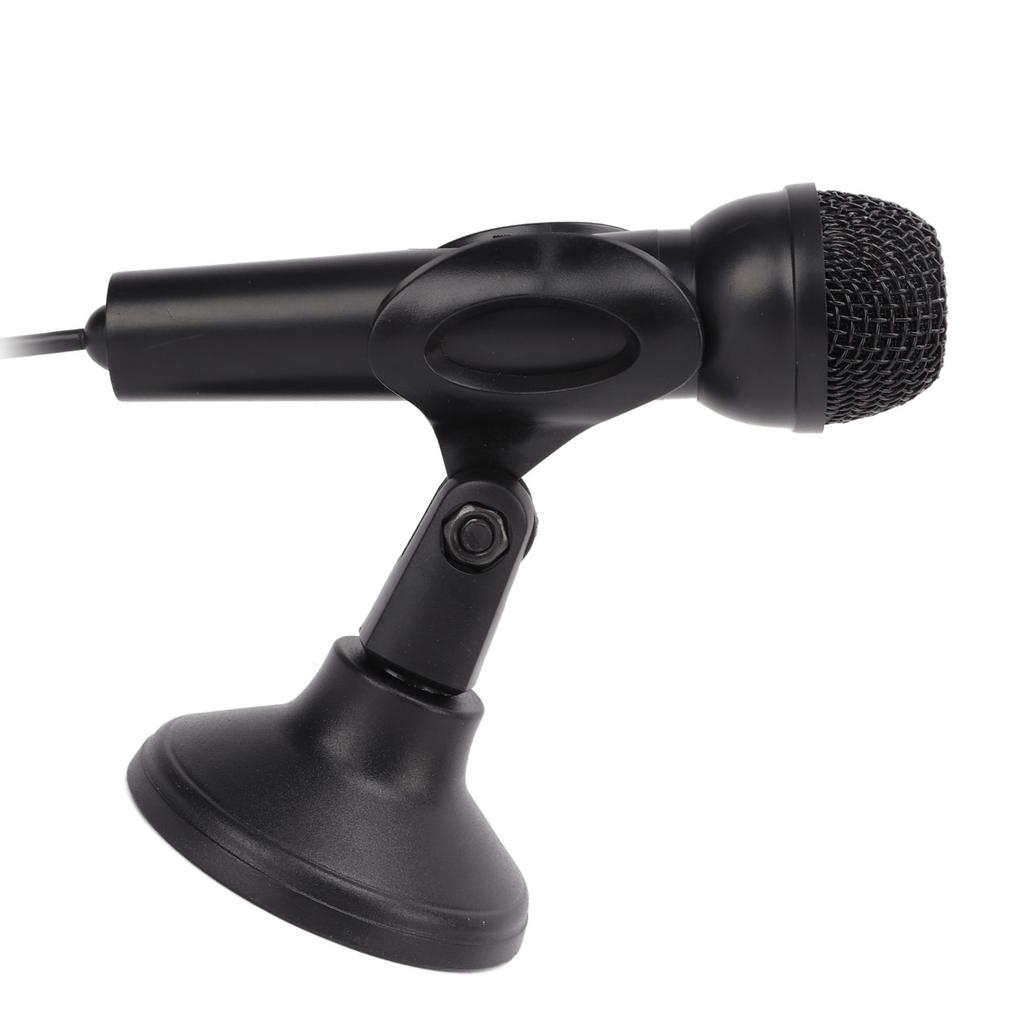 Computer Microphone 3.5mm Wired Plug and Play Anti Interference Wide Compatibility PC Microphone