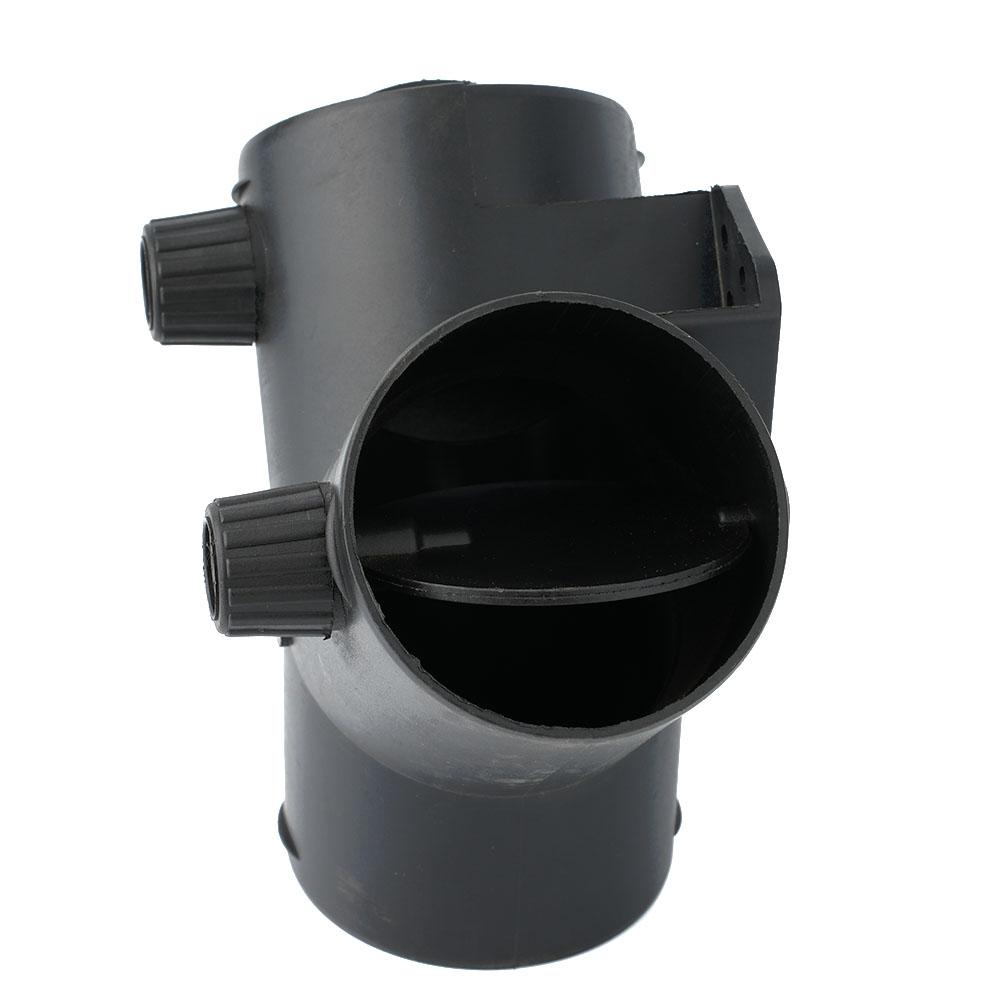 Black Plastic Y Connector for 60mm Internal Diameter Tube Connection
