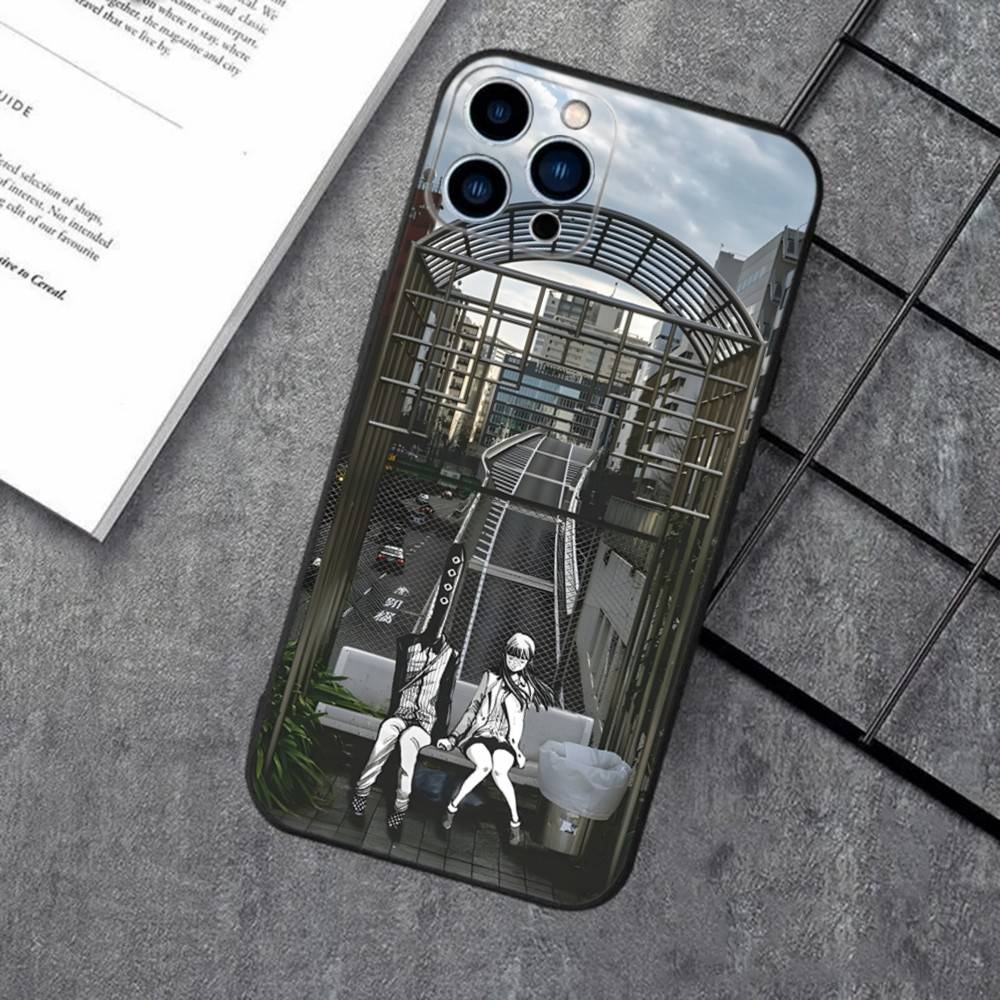 G-Goodnight P-Punpun Phone Case For iPhone 17,16,15,14,13,12,11,XS,XR,X,8,7,Pro,Max,Plus,Mini,Air,e Silicone Black Cover