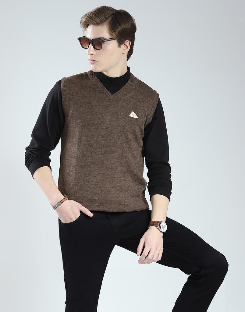 Monte Carlo Men's V Neck Sleeveless Sweater