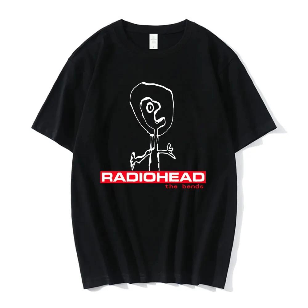Vintage Classic Radiohead T Shirt Men Tees North America Tour Rock Womens Tshirt Hip Hop Street Casual Top Fashionable T Shirt