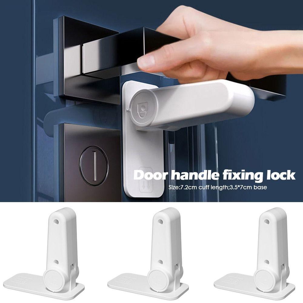 For Door Handles Cat For Children Anti-Opening Fixed Security Lock Door Handle Fixed Lock