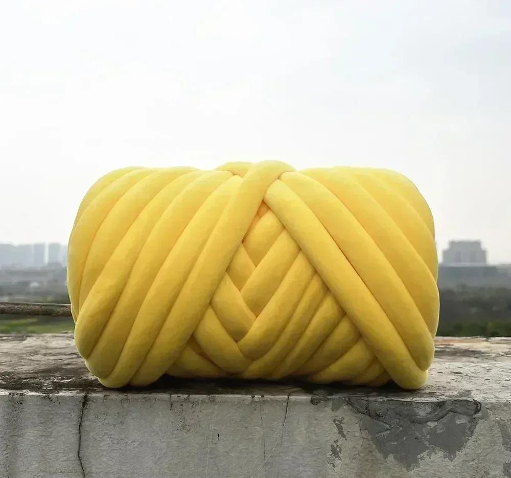 1KG Samt Füllung Chunky Riesen Garn 3cm Dick Handgemacht Wolldecke Linie DIY Handstricken Schal Garn Häkeldecke Teppiche