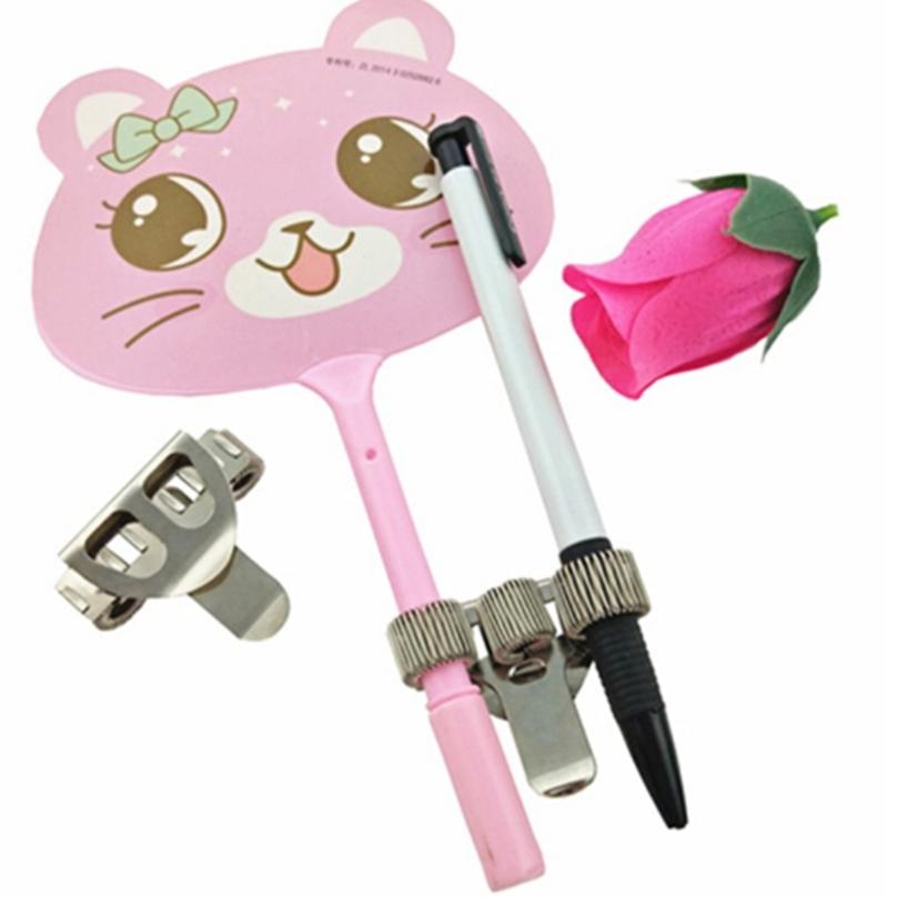 Nurse Uniform Pen Holders Back Clip Three Hole Flat Pen Holder Stationery Hardware Accessories