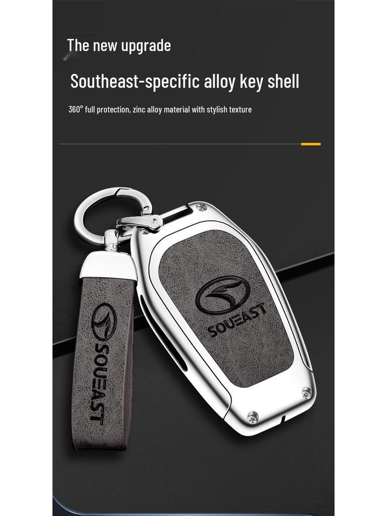 Southeast Key Shell Bag with Zinc Alloy Anti-Lost Buckle & Multifunctional Card Holder