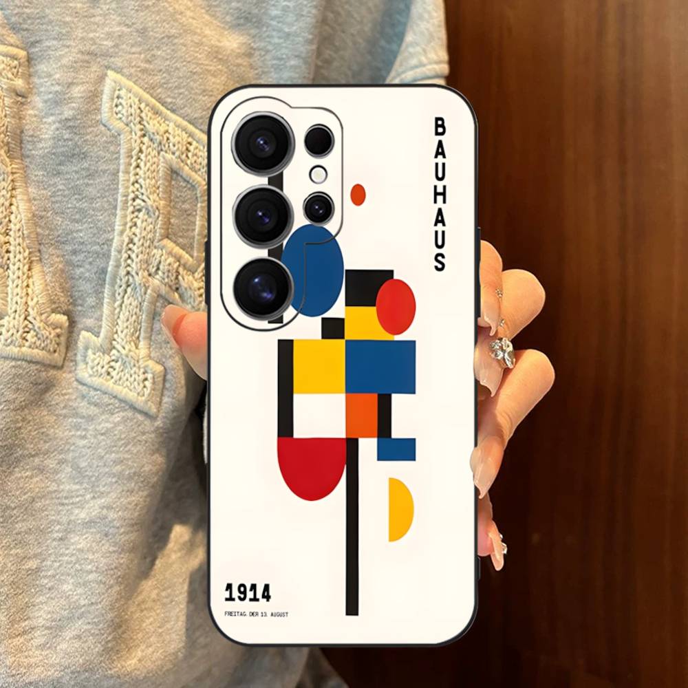 

Abstract B-Bauhaus Geometric Art Phone Case For Samsung S 24 Fe 25 Ultra Plus 20 Lite 21 30 22 23 24 22 Ultra 5G Fundas Samsung S20 lite 5G