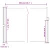 Retractable Side Awning Beige 180 x 300 cm