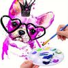 Tavolozza Rotonda a 10 Fori per Pittura Artistica Acquerello Gouache - Tavolozza Pittura Multicolore