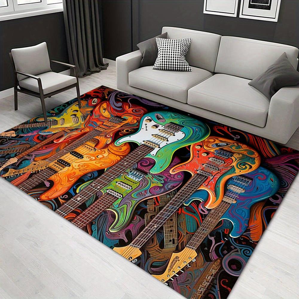 

1pc 1667553548Pattern Carpet, Area Rug For Living Room Bedroom Room Bed Chair Laundry Entryway Corridor Yard Non-slip Outdoor Camping Rug Fl 60cm by 90cm