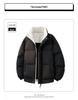 Color Block Stand Collar Cotton Padded Jacket – Warm, Casual, and Versatile Winter Coat