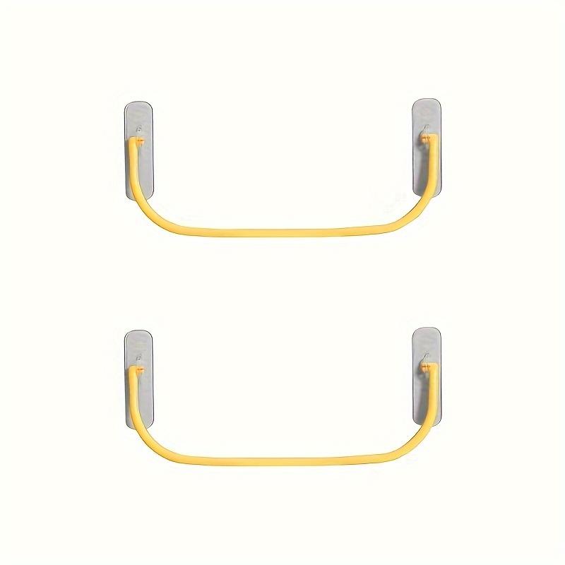 Wall Mounted Plastic Shelves - No-Drill Hanging Shelf for Shoes, Slippers, Towels In Various Rooms - Versatile Bathroom, Kitchen, Entryway Towel Rod