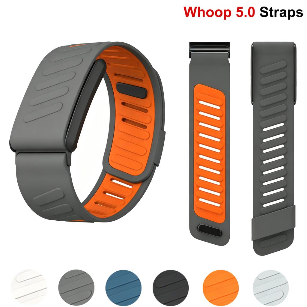 Sport Silicone Bands for Whoop 5.0 Smartwatch Accessories Adjustable Bracelet Correa Replacement Wristband for Whoop 5.0 Straps
