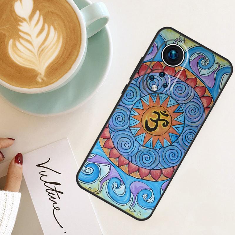 Aum Om Namaste Symbol Zen Yoga For Honor Magic 8 Pro 7 6 5 Lite Case For Honor 400 200 50 70 90 X8c X9a X9b X9c X9d Win RT