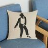 Supper Star Michael Jackson Black And White Portrait Cushion Cover Cotton Linen Decoration Bar Concert Hall Throw Pillow Case