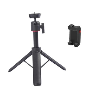 Extendable Mini Camera Tripod Aluminum Handheld Tripod Ballhead with Phone Clip Holder For Phone DSLR Camera