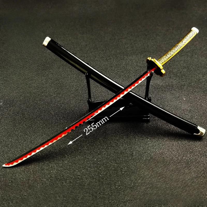 25cm Demon Slayer Katana Swords Kimetsu No Yaiba Samurai Sword Real Size Japanese Katana Anime Cosplay Prop Home Decoration