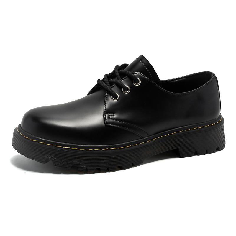 3186 Men's Shoes New Spring Black Casual Leather Shoes Men's Business Dress Low-top Tooling Shoes