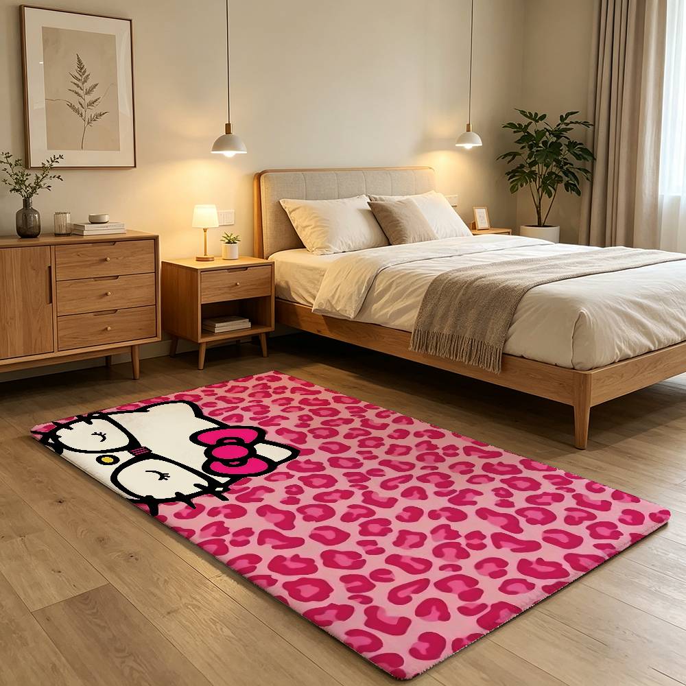 Cute K-hello-H-KittyS Kawaii Carpet Bathroom Anti-slip Mat Door Mat Home Decoration Mat Entrance Door Mat Scratch-resistant