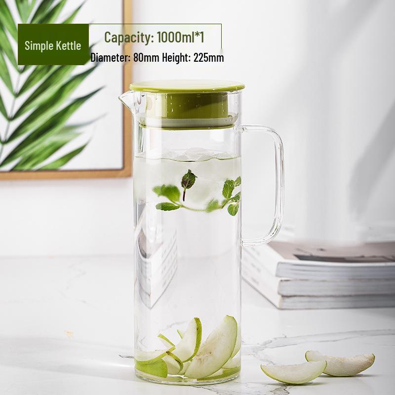 High-Temperature Resistant Glass Cold Water Pitcher - Heat-Proof, Explosion-Proof, Large Capacity Teapot