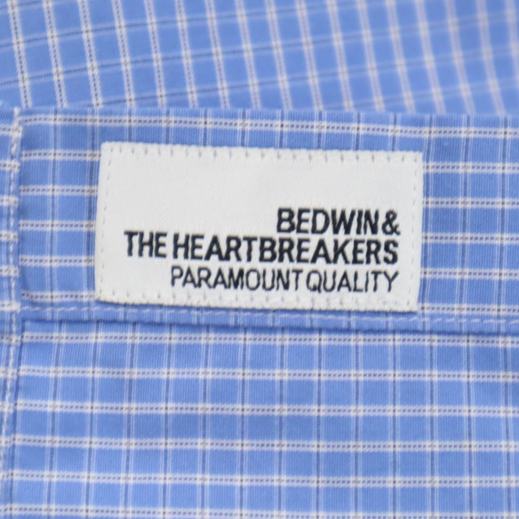 BEDWIN & THE HEARTBREAKERS Made In Japan Check Pattern Long Sleeve Western Shirt Men's Used