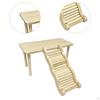 Hamster Play Wooden with Ladder Animal Climbing Stair Activity Playground Habitat Cage Accessories