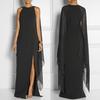Damen Stilvolles Chiffon-Spleiß-Abendkleid - Eleganter Europäischer und Amerikanischer Königinnen-Stil