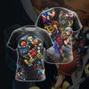 Anime Gra Kingdom Hearts Koszulki Cosplay Nadruk 3D Unisex Koszulka Męska Damska Krótki Rękaw Harajuku Oversize Męski Top z Postaciami z Kreskówek