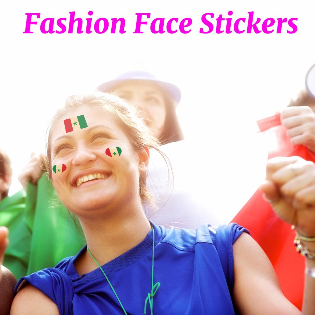 USA Mexico 2026 Soccer Fan Temporary Face Tattoos - Stickers for Day