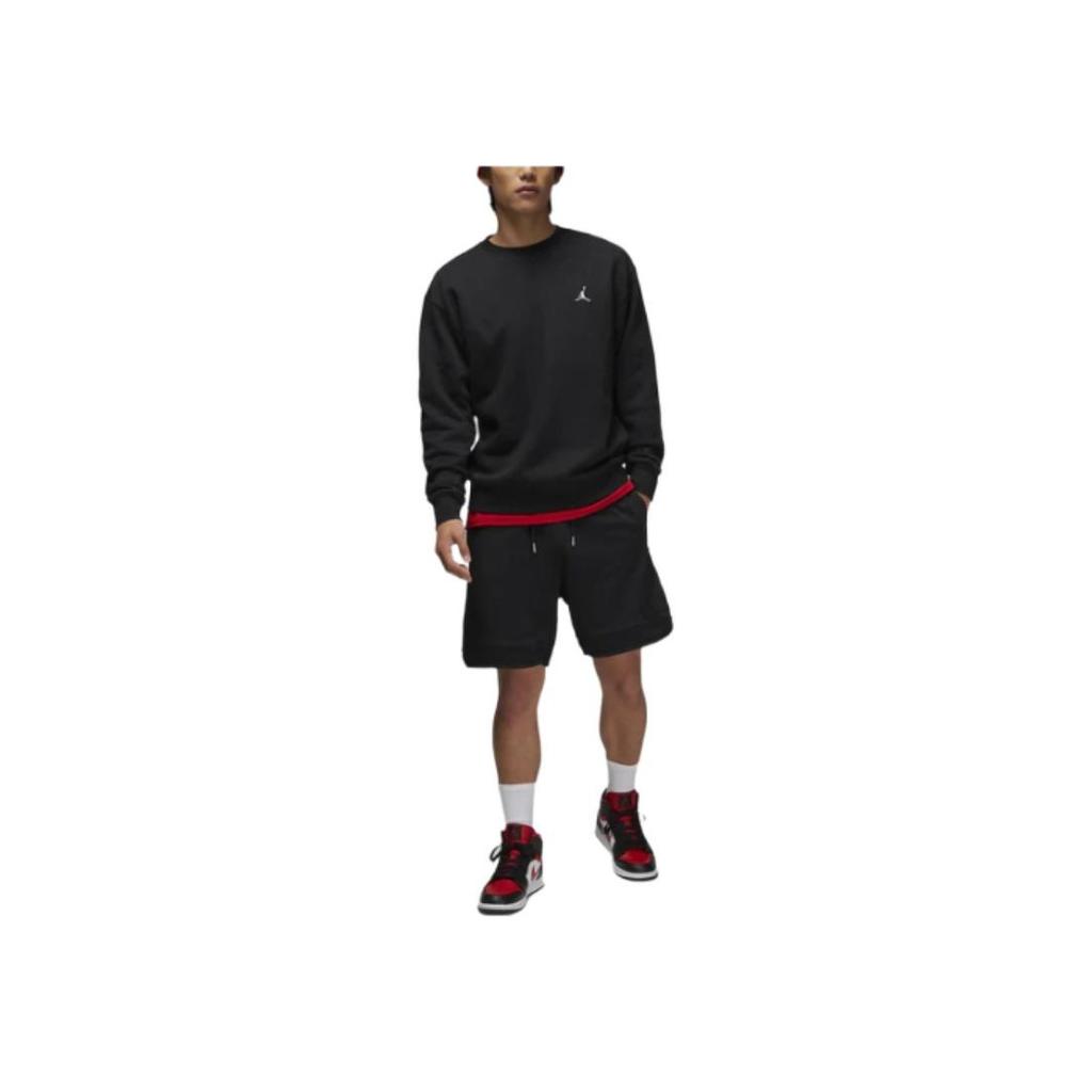 Jordan High-Waist Loose Casual Shorts With Drawstring Men Bottoms Black DQ7473-011