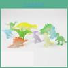 Vibrant 16pcs Jurassic World Dinosaurs Glow In The Dark Luminous Miniature Toy Set