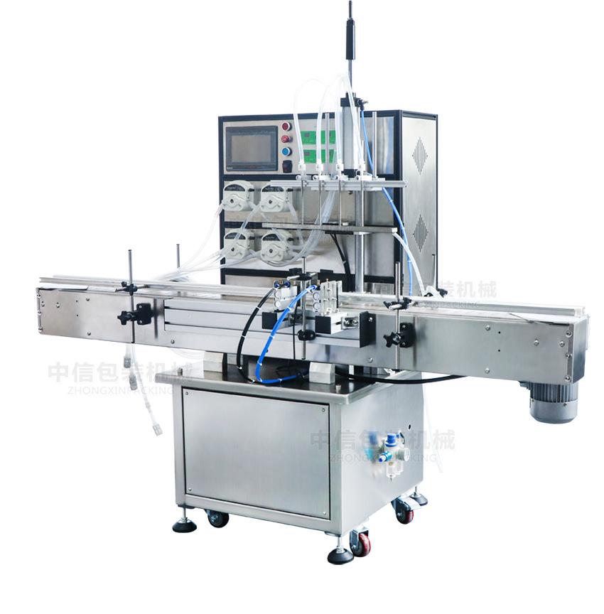 ZONESUN ZS-VTPP80C Automatic Liquid Filling Machine for Juice Wine Gel Can Hand Sanitizer Water Perfume Cosmetics