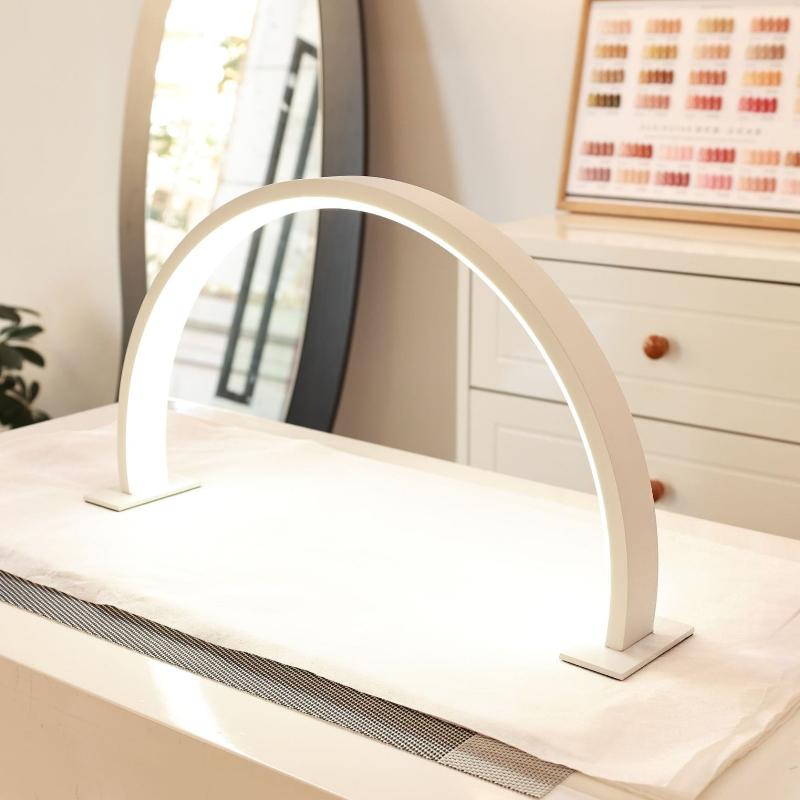 Portable Table Lamp Half Moon U-shaped Nail Lamp LED Nail Light Desk Lamps Beauty Salon Work Fill Light Nail Assistive Equipment