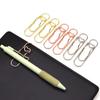 10pcs Colorful Paper Clips Paper Fix Clips Bookmarks Multi-functional Pen Holder  Notebook