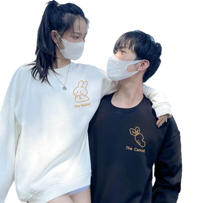 High-End French Fleece Sweatshirts: Trendy Couple Outfits for Autumn/Winter 2025
