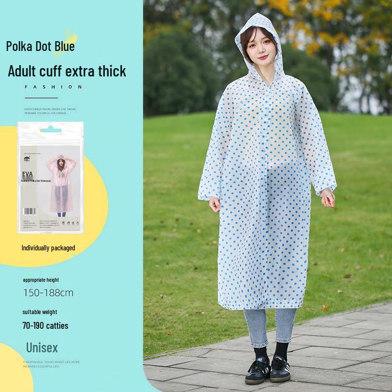 Reusable Full-Length Women's Raincoat for Outdoor Use