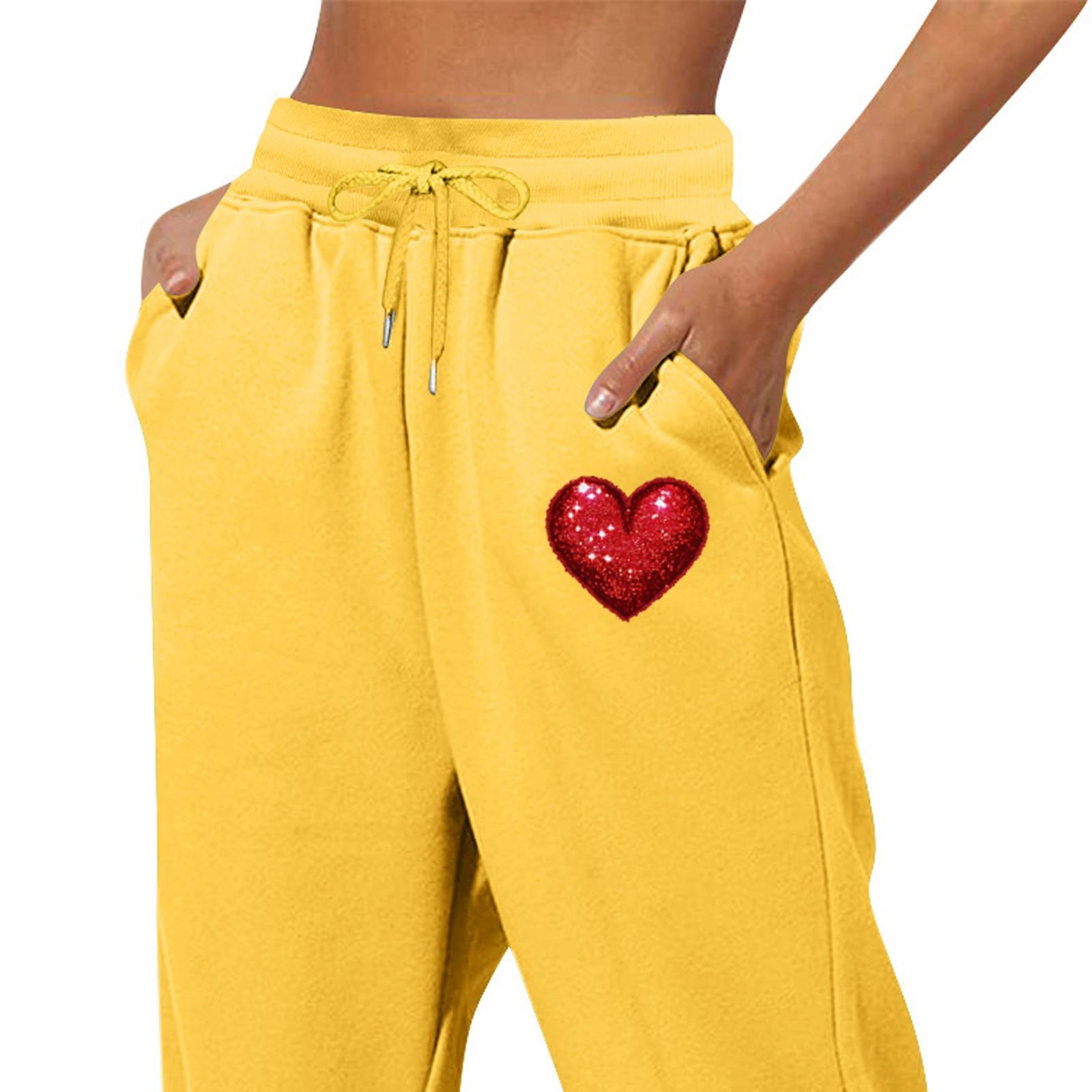 

Модні жіночі повсякденні брюки на зав язках з весною та однотонним принтом XL жовтий