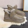 Women Boots for Women Keep Warm Snow Boots Female Zipper New Wool Boots Winter Ladies Fur Warm Low-cut Shoes Botas De Mujer