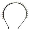 Edgy Spiked Silver Headbands Unisex Punk Rock Hair Accessory For Concerts Daily Outfits