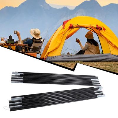 Fiberglass-Camping Tent Pole Bars Outdoor Support Rods Awning Frames Kit